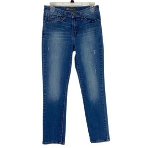 Levis Mid Rise Skinny Jeans Waist 27 Womens Size 4 Small Levi’s Denim Blue Faded